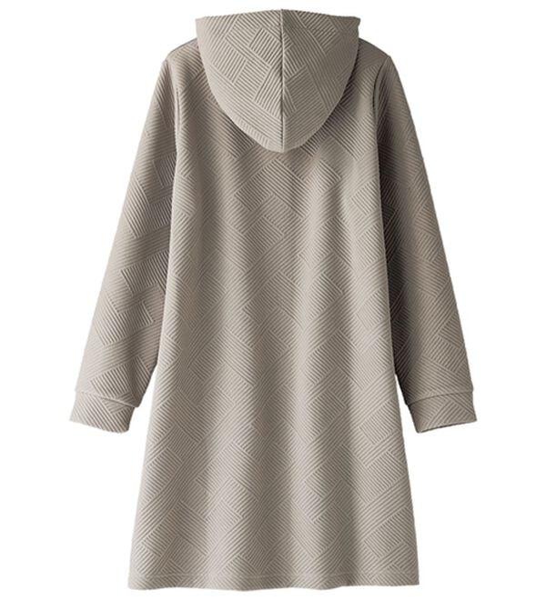 BELLUNA（ベルーナ）の「幾何柄ジャカード素材フードカーディガン（その他カーディガン）」｜詳細画像