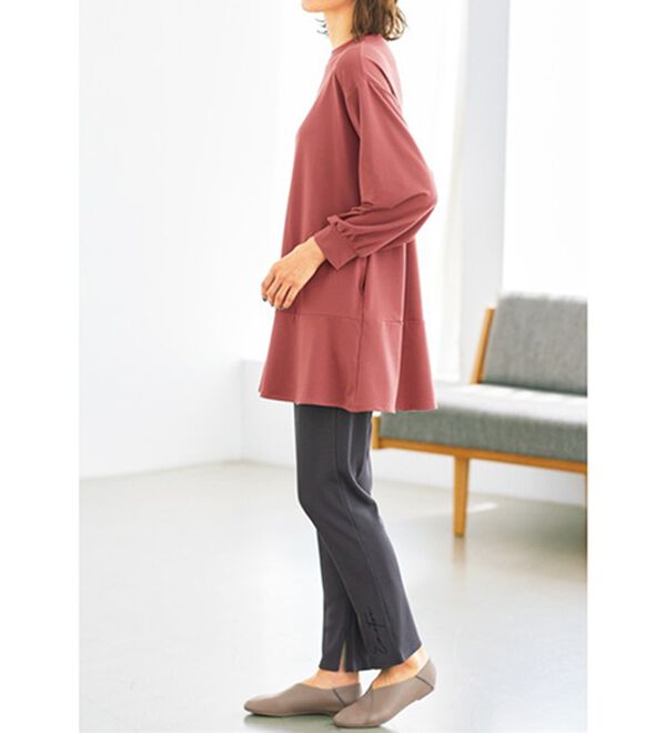 BELLUNA（ベルーナ）の「＜ＥＬＬＥ　Ａｃｔｉｖｅ＞なめらか裏起毛セットアップ（セットアップ）」｜詳細画像