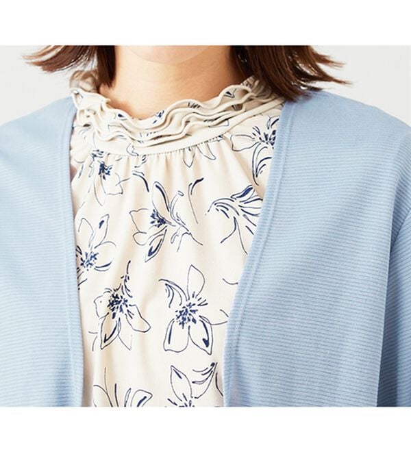 BELLUNA（ベルーナ）の「【2点セット】花柄プルオーバー＆カーデアンサンブル（アンサンブル）」｜詳細画像