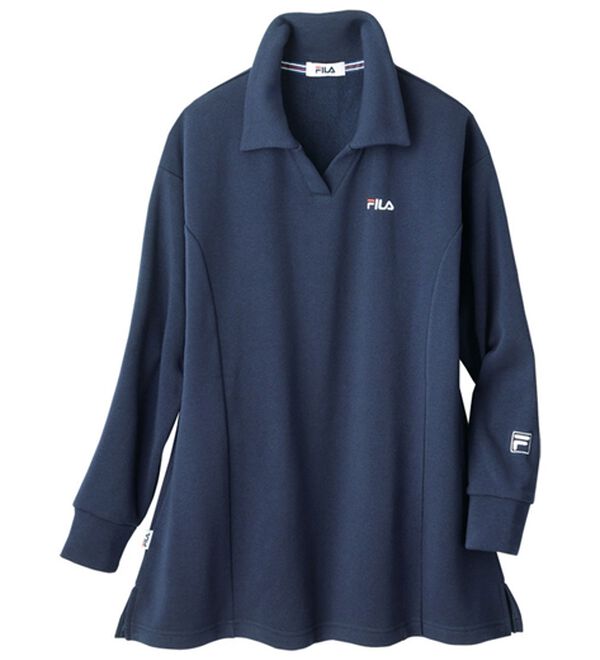 ルフラン（ルフラン）の「【２色組】＜ＦＩＬＡ＞重ね着しやすい衿付トレーナー（カットソー）」｜詳細画像