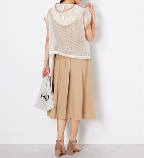 BELLUNA（ベルーナ）の「2点セット【Ｌａｇｒｉｌｕａ】メッシュ使いワンピースアンサンブル（その他ワンピース）」｜詳細画像