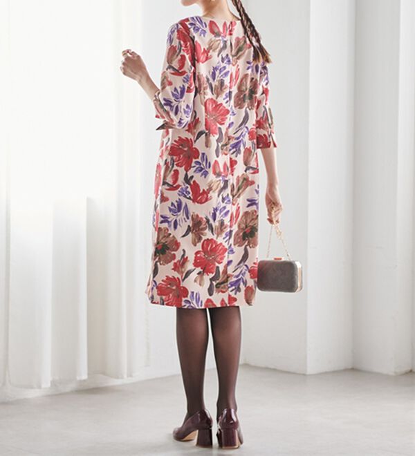 RANAN（ラナン）の「クラシックフラワーサックワンピ（その他ワンピース）」｜詳細画像