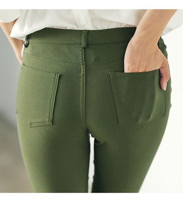 GeeRA（ジーラ）の「(アンクル丈)嬉しい機能付！美脚スキニーレギンスパンツ（フルレングスパンツ）」｜詳細画像