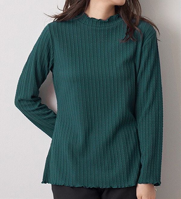 BELLUNA（ベルーナ）の「フリル衿ジャカードプルオーバー（カットソー）」｜詳細画像