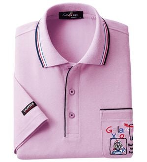 「新デザイン半袖ブランドポロシャツ（メンズポロシャツ）」｜パープル