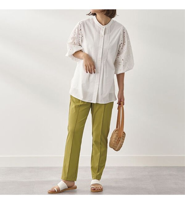 BELLUNA（ベルーナ）の「冷感キレイ見え！美脚テーパードパンツ（テーパードパンツ）」｜詳細画像