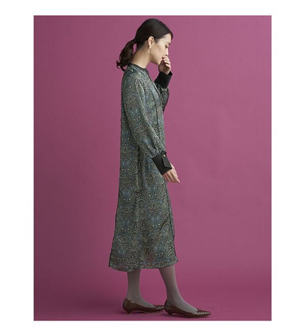 BELLUNA（ベルーナ）の「＜ウィリアムモリス柄＞プリントワンピース（プリントワンピース）」｜詳細画像