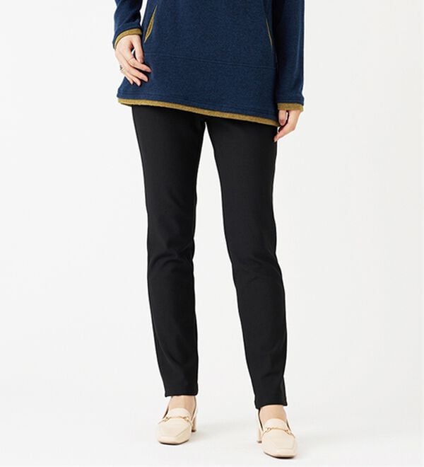 BELLUNA（ベルーナ）の「ウエストらくらく！ふっくら裏起毛ストレッチパンツ（フルレングスパンツ）」｜詳細画像
