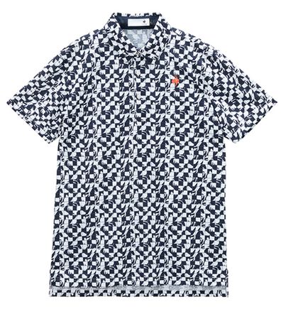 「＜ルコック＞ルースタータイル柄半袖シャツ（メンズシャツ）」