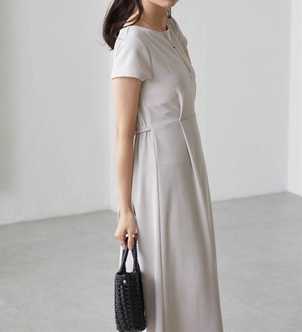 RANAN（ラナン）の「上品見えバックギャザーワンピース（その他ワンピース）」｜詳細画像