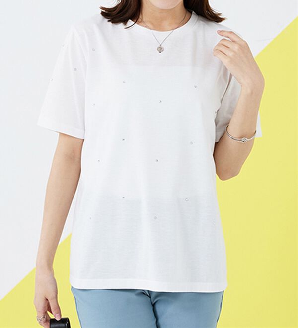 BELLUNA（ベルーナ）の「刺しゅう使いキャミチュニックアンサンブル（チュニック）」｜詳細画像