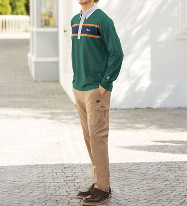 「＜フィラ＞きれい見えラガーポロ（メンズポロシャツ）」｜詳細画像