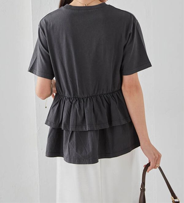 RANAN（ラナン）の「ピグメントフリルトップス（カットソー）」｜詳細画像