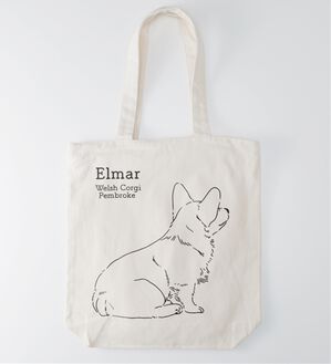 BELLUNA（ベルーナ）の「アニマルグラフィックトートバッグ（その他バッグ）」｜コーギー