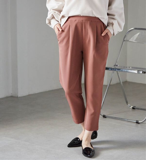 RANAN（ラナン）の「美脚シルエットクロップドパンツ（フルレングスパンツ）」｜詳細画像