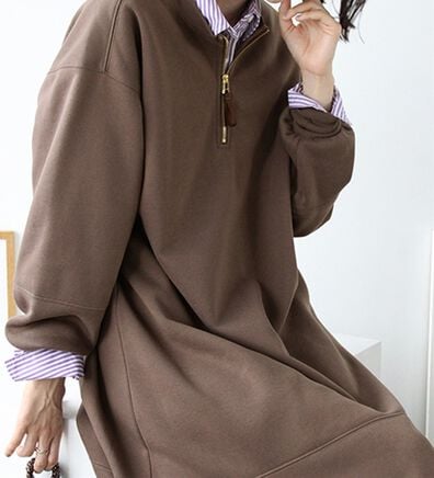 GeeRA（ジーラ）の「前後２ＷＡＹマーメイド裏起毛ワンピース（カットソーワンピース）」