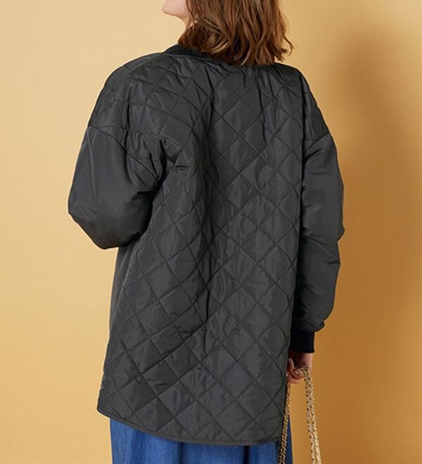 BELLUNA（ベルーナ）の「軽い着心地！ビッグポケット付キルトコート（ハーフコート）」｜詳細画像