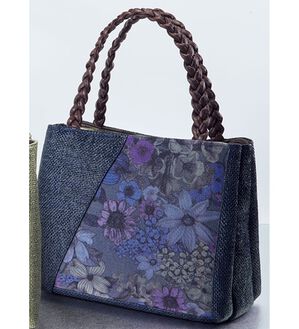 BELLUNA（ベルーナ）の「＜京都三昌＞花柄チュール３層手提げ（ハンドバッグ）」｜ネイビー系