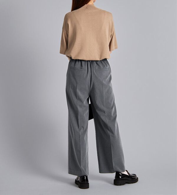 BELLUNA（ベルーナ）の「サマ見え！美脚タック使いワイドパンツ（ワイドパンツ・ガウチョ）」｜詳細画像