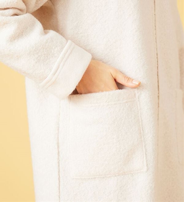BELLUNA（ベルーナ）の「ボア素材フードデザインコート（ロングコート）」｜詳細画像