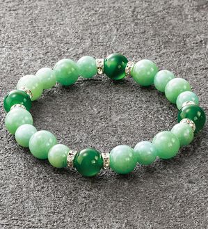 「緑メノウ安らぎブレス（ブレスレット・バングル）」｜1