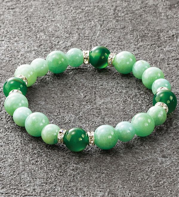 「緑メノウ安らぎブレス（ブレスレット・バングル）」｜1