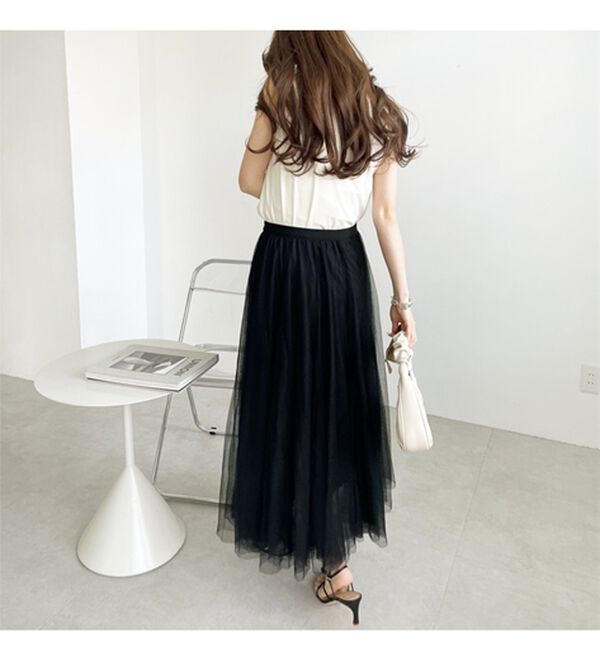 GeeRA（ジーラ）の「フレアーチュールロングスカート（ロングスカート）」｜詳細画像