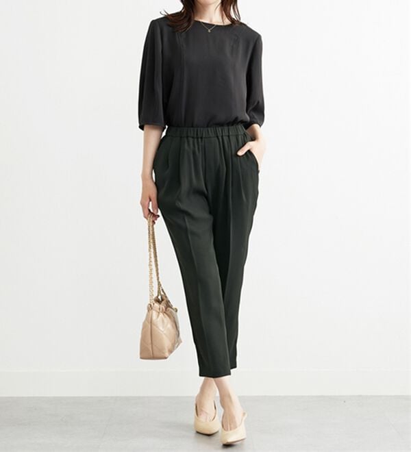 BELLUNA（ベルーナ）の「〈オフィス対応〉テーパードパンツ（テーパードパンツ）」｜詳細画像