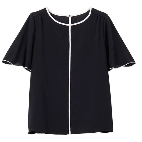 RANAN（ラナン）の「ひんやり！配色ディテールインナー付ブラウス（ブラウス）」｜詳細画像