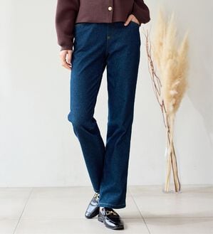 BELLUNA（ベルーナ）の「【選べる裏側】ぐん伸びニットデニムパンツ（フルレングスパンツ）」｜詳細画像