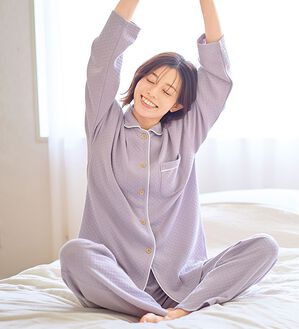 「ふんわりキルト快眠サポートパジャマ（パジャマ・ルームウェア）」｜詳細画像
