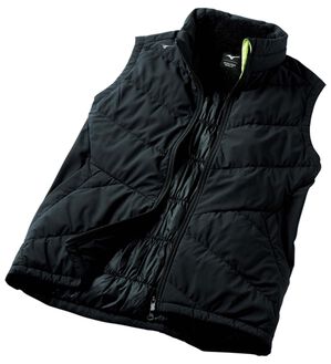 「＜ミズノ＞ブレスサーモテックライニングベスト（メンズベスト）」｜ブラック