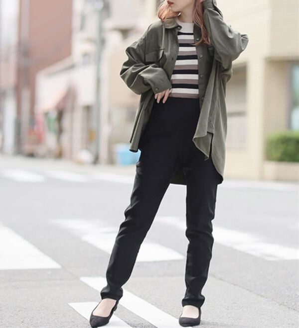 A HAPPY MARILYN（アハッピーマリリン）の「【Ｍ～８Ｌ】楽ちん暖かスキニーパンツ（スリム・スキニーパンツ）」｜詳細画像