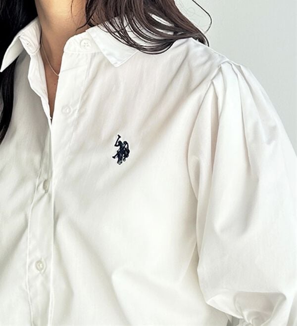 GeeRA（ジーラ）の「【Ｕ．Ｓ．　ＰＯＬＯ　ＡＳＳＮ．】ボリューム袖シャツブラウス（ブラウス）」｜詳細画像