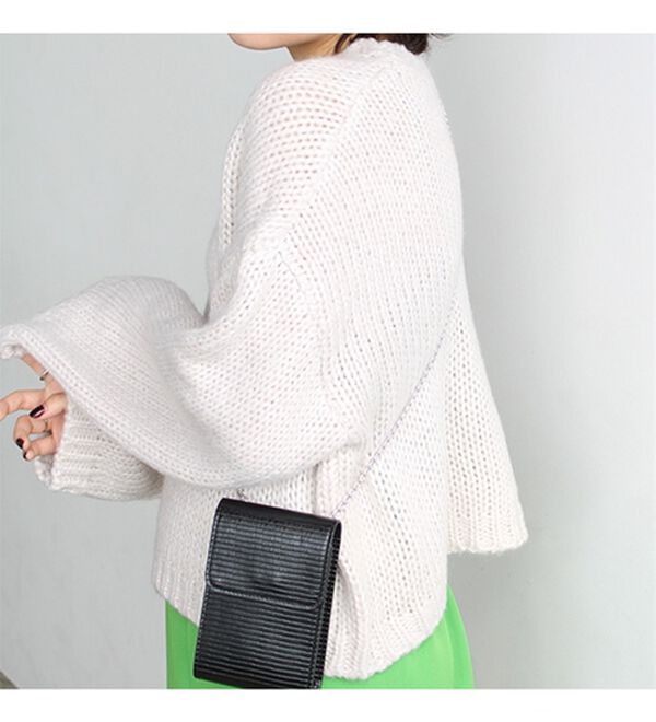 GeeRA（ジーラ）の「起毛ショート丈ニットプルオーバー（ニット・セーター）」｜詳細画像