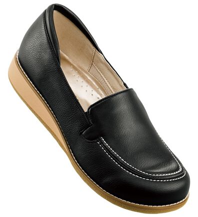 ルフラン（ルフラン）の「外反母趾対応　メディフィット５Ｅシンプルモカシンシューズ（フラットシューズ）」