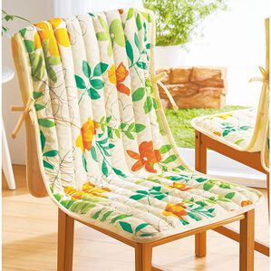 「お買得！シートクッション２枚組・チェアカバー（クッション・クッションカバー）」｜1