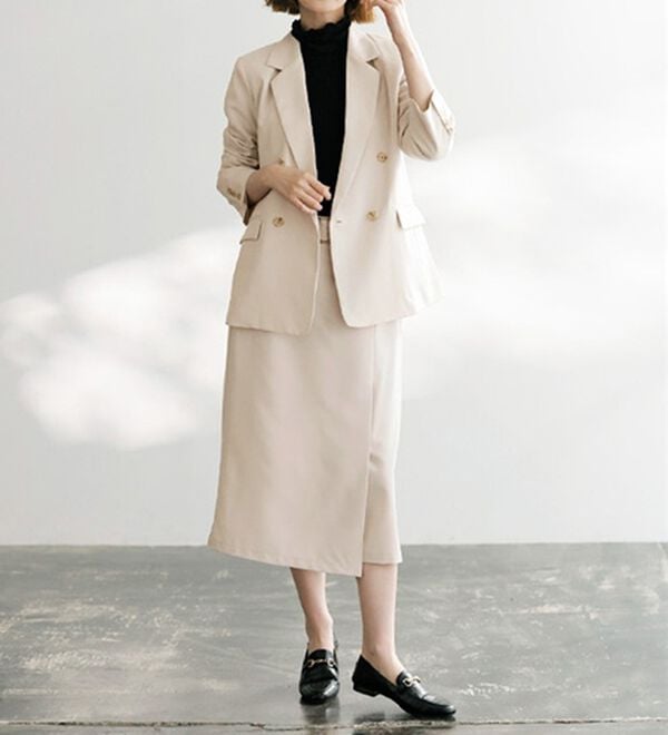 GeeRA（ジーラ）の「洗える！ストレッチカセットスーツ（その他ワンピース）」｜詳細画像