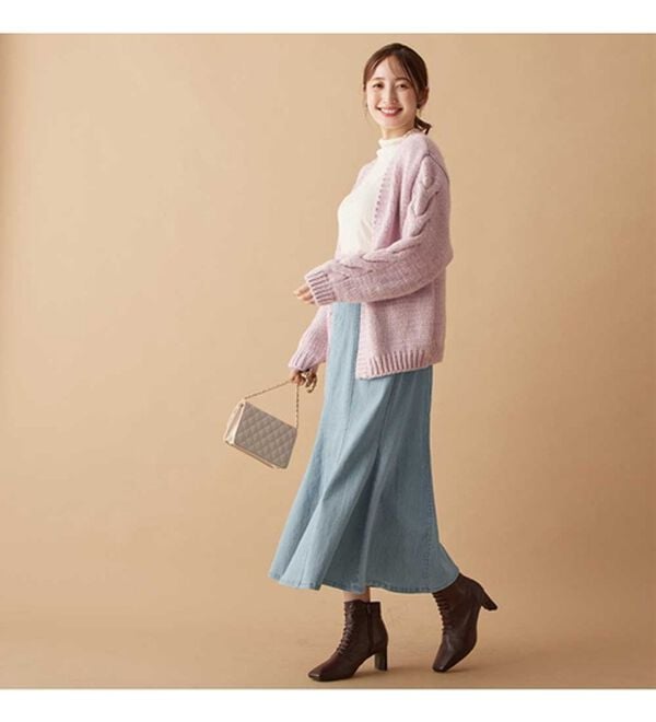 alotta（アロッタ）の「デニム素材マーメイドスカート（ロングスカート）」｜詳細画像