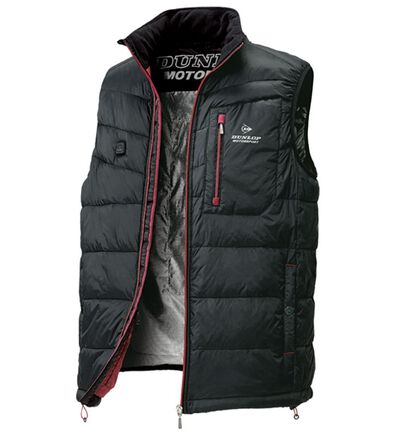「＜ダンロップ・モータースポーツ＞秒・暖（すぐにあったか）ヒーター付ベスト（メンズベスト）」