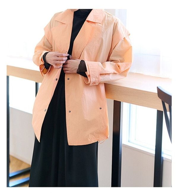 RANAN（ラナン）の「２ＷＡＹナイロントレンチコート（ハーフコート）」｜詳細画像