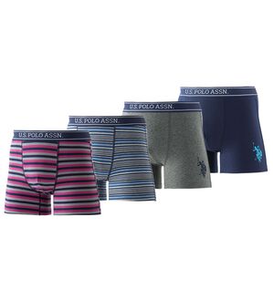 「【４枚組】＜ユーエス　ポロ　アッスン＞アイビースタイルボクサーパンツ（メンズボクサーパンツ）」｜詳細画像