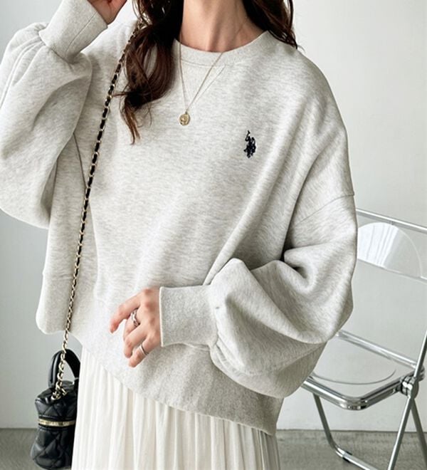 GeeRA（ジーラ）の「【Ｕ．Ｓ．ＰＯＬＯ　ＡＳＳＮ】ショートスウェット（トレーナー・スウェット）」｜詳細画像