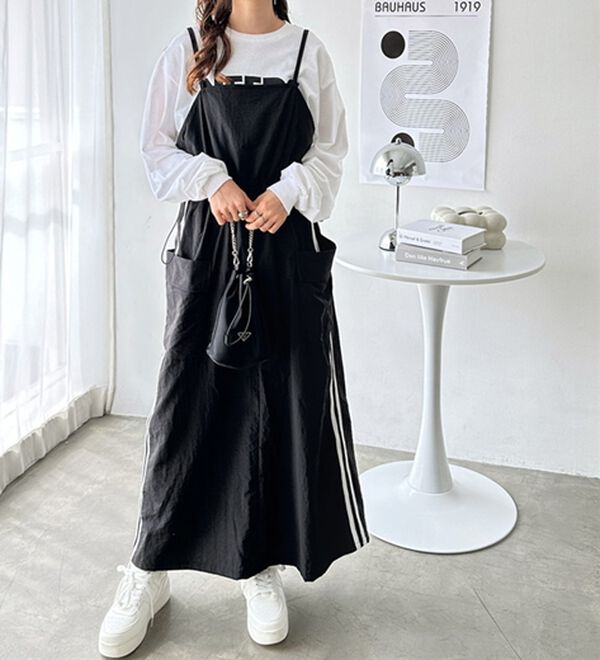 GeeRA（ジーラ）の「サイドラインドロストキャミワンピース（その他ワンピース）」｜詳細画像