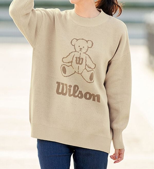 Wilson＞ビックロゴ入りニット - ベルーナ【公式】