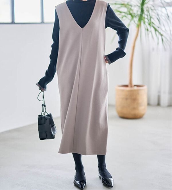 RANAN（ラナン）の「【選べる2丈】細見えが叶うジャンパースカート（ジャンパースカート）」｜詳細画像