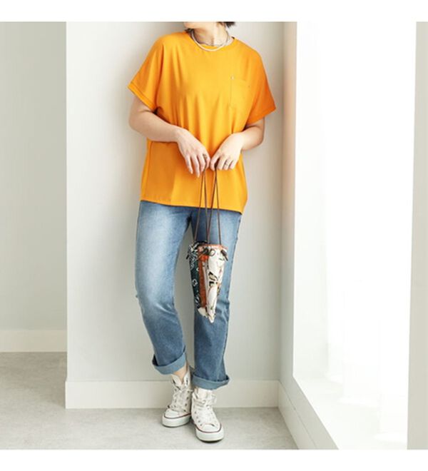 BELLUNA（ベルーナ）の「ジョーゼット切替ポケット付プルオーバー（カットソー）」｜詳細画像