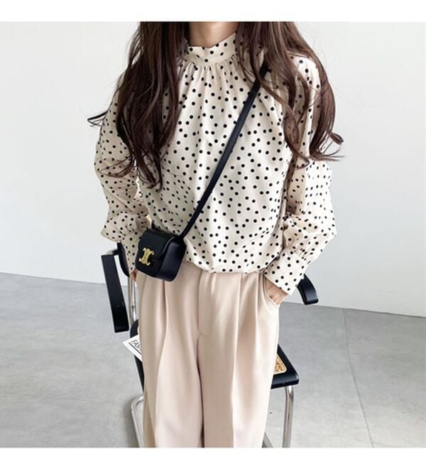 GeeRA（ジーラ）の「前後２ｗａｙボウタイブラウス（ブラウス）」｜詳細画像