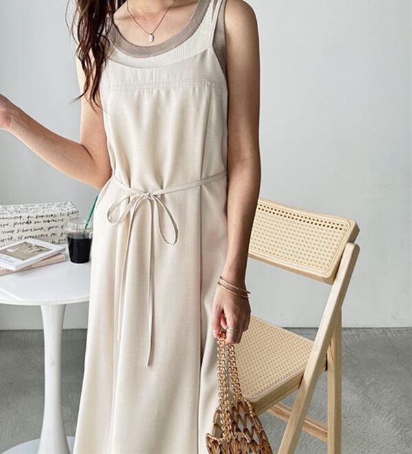 GeeRA（ジーラ）の「リネンライクロングキャミワンピース（その他ワンピース）」｜詳細画像