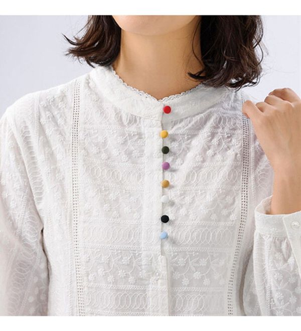 ルフラン（ルフラン）の「カラフル＊多ボタンブラウス（ブラウス）」｜詳細画像